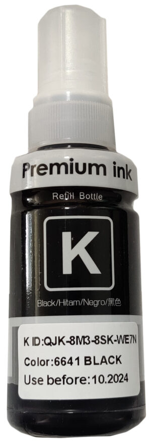 SINOCOPY INKJET T6641 K Dopuna crna boja bocica sadrži 70 ml mastila za Epson EPIJ6641SC