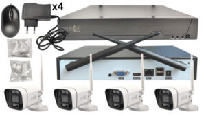 GEMBIRD CAM-IP3MP-WiFiKITXM4 GMB kamera 3 mpix set wifi 4 kamere full color app xmeye sa mikrofonom