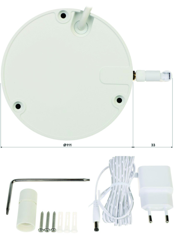 Dahua kamera IPC-HDBW1430DE-SW-0280B 4Mpix, 2,8mm, 30m, IP Kamera, metalno kuciste - Слика 2
