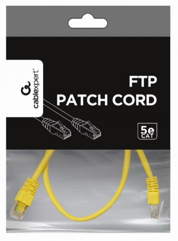 PP22-0.5M/Y Gembird Mrezni kabl FTP Cat5e Patch cord, 0.5m yellow - Слика 4