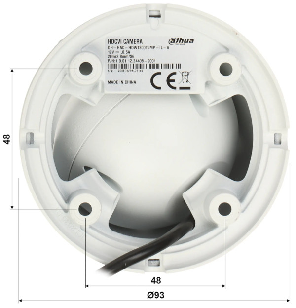 Dahua kamera HAC-HDW1801TLM-IL-A-0360B-S2 2Mpix, HDCVI 3.6mm, Full HD Mic - Слика 4