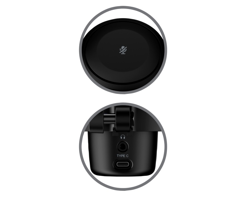 HyperX DuoCast Black HMID1R-A-BK/G crni mikrofon - Слика 4