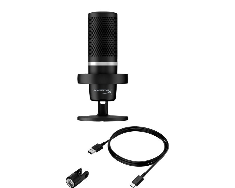 HyperX DuoCast Black HMID1R-A-BK/G crni mikrofon