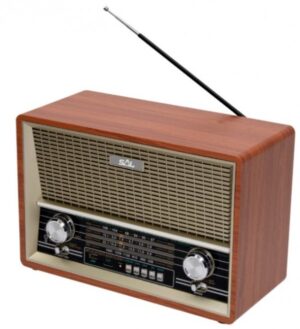 SAL Retro radio prijemnik RRT4B 2x4W, 3,5mm, USB, microSD, Bluetooth, baterija 1300mAh  FO