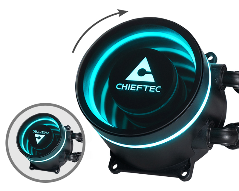 CHIEFTEC Iceberg 240 DARK CLC-240-BLK vodeno hlađenje - Слика 5