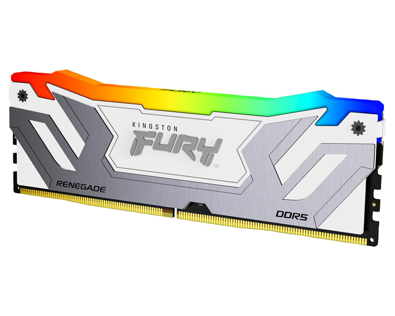 KINGSTON CUDIMM DDR5 24GB 8400MT/s KF584CU40RWA-24 FURY Renegade White RGB XMP - Слика 3