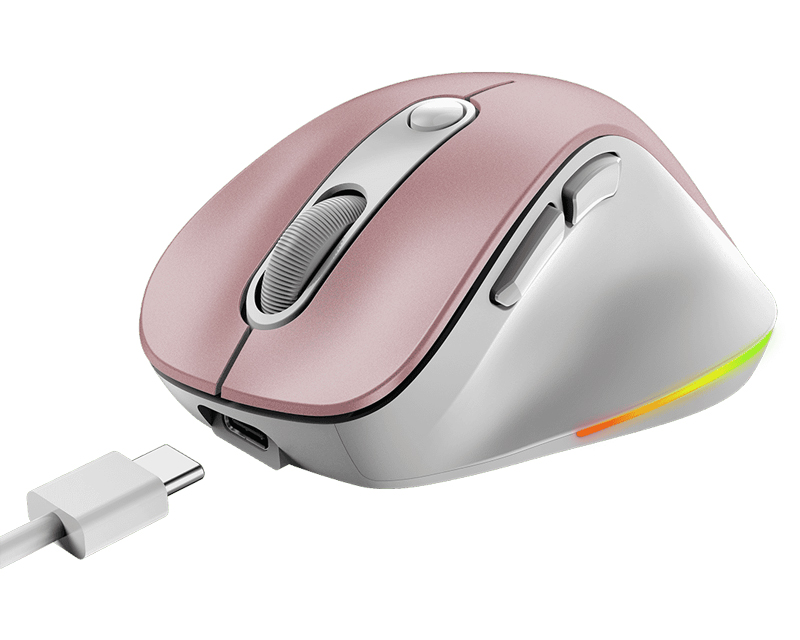 GENIUS Ergo 9000S Pro Pink USB Bežični rozi miš - Слика 2