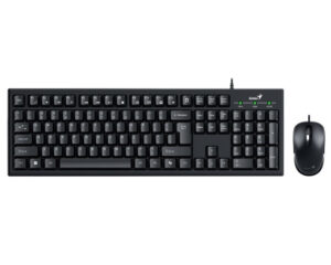 GENIUS KM-100SE USB YU crna tastatura+ USB crni miš