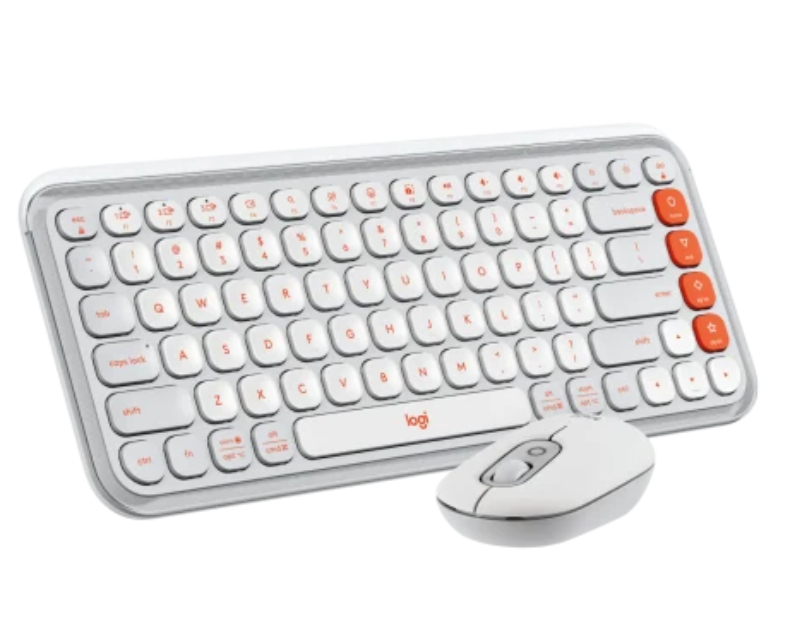 LOGITECH POP Icon Combo US tastatura bela - Слика 5