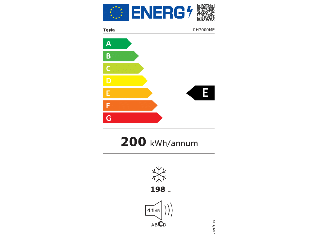Zamrzivač TESLA RH2000ME horizontalni/198L/E/85x81,6x55cm/bela - Слика 4