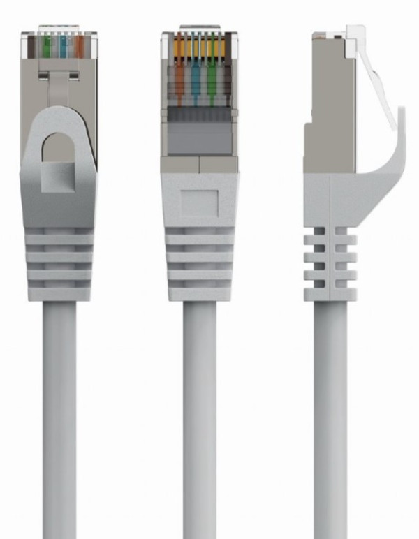 PP6A-LSZHCU-20M Gembird Mrezni kabl, SFTP CAT.6A BAKARNI LSZH Patch cord 20m Grey