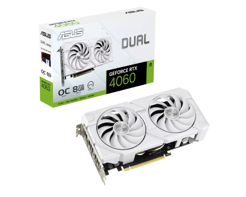 Graficka karta ASUS DUAL-RTX4060-O8G-EVO NVD/8GB/GDDR6/128bit/bela - Слика 4