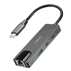 Logilink Type C HUB, 1 x 2.5 Gb LAN, 1x USB-A 3.0, 2 x USB Type C 2.0