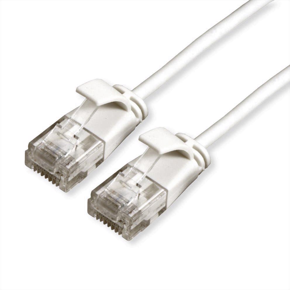 Secomp Roline UTP Data Center PatchCord Cat6A/Cl.EA, Slim, LSOH, beli, 5.0m