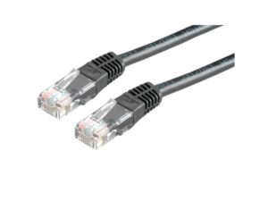 ROLINE Secomp Value UTP PatchCord Cat6/Cl.E, crna, 0.5m
