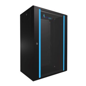 Extralink 18U 600x450 Black, Rackmount cabinet, wall mounted