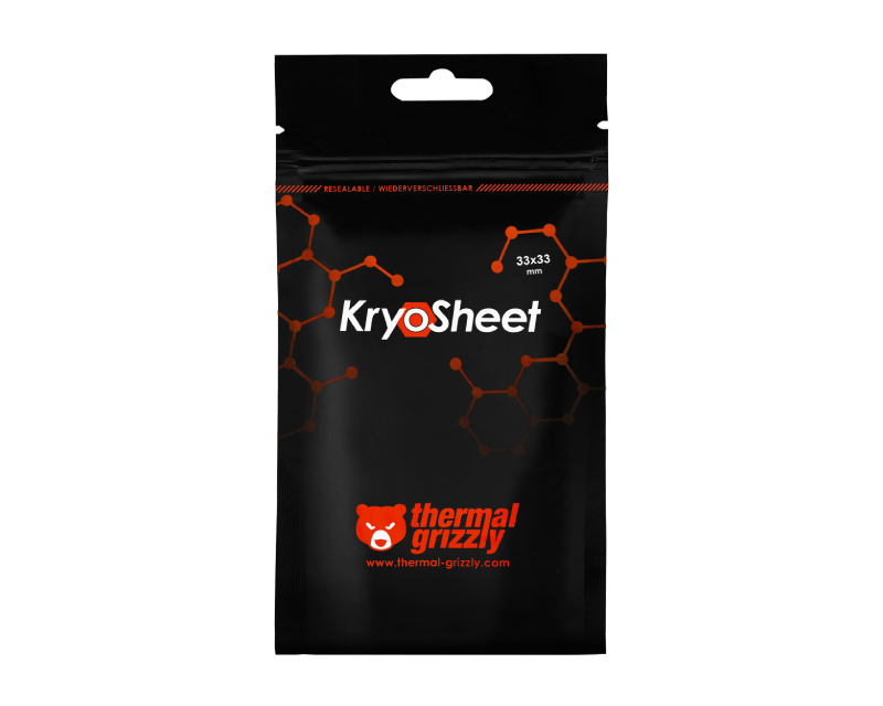 THERMAL GRIZZLY TG KryoSheet - 38x 38x 0,2 mm termal pad (TG-KS-38-38) - Слика 5