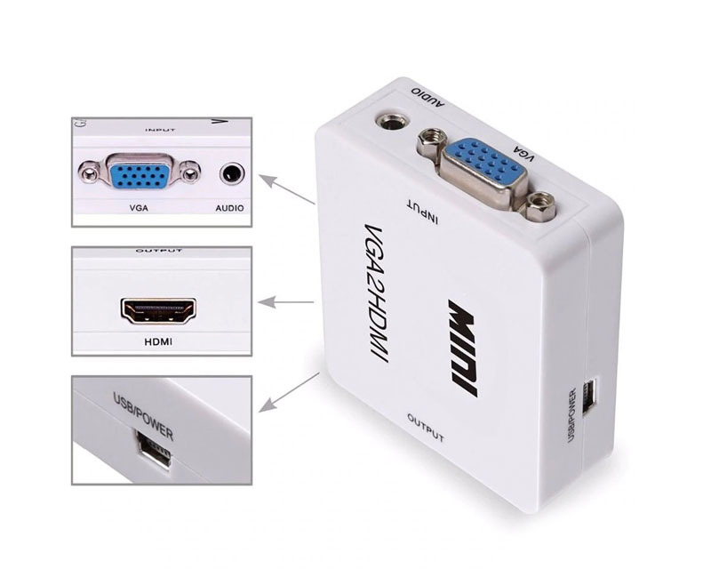 MAXPRO LINE Konverter VGA na HDMI aktivni STAR