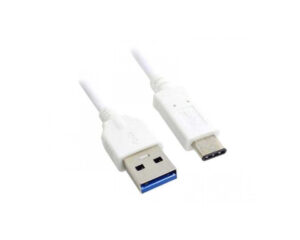 E-GREEN Kabl 3.0 USB A - USB 3.1 tip C M/M 1m, za Superbrzo punjenje, 120W, 20V, 6A, beli