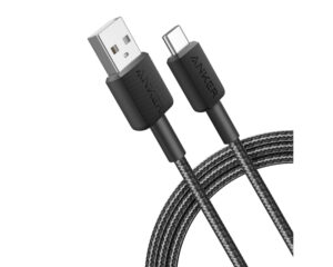 ANKER 322 USB tip-A na USB tip-C kabl M/M 0.9m, 18W, pleteni, crni