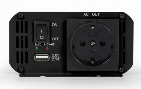 EG-PWC300-01 Gembird 12V Auto inverter DC/AC 300W+USB port - Слика 2