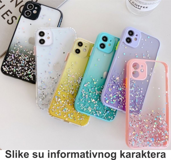 MCTK6-SAMSUNG S20 Plus * Furtrola 3D Sparkling star silicone Transparent (89) - Слика 2