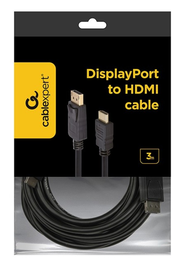 CC-DP-HDMI-3M Gembird DisplayPort na HDMI digital interface kabl 3m - Слика 4
