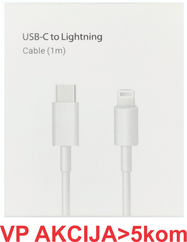 CCP-AMCM-AMLM-1.0M ** Gembird 20W PD kabl USB-C na Lightening 8-pin, USB 3.0, 1m, white (167) - Слика 3