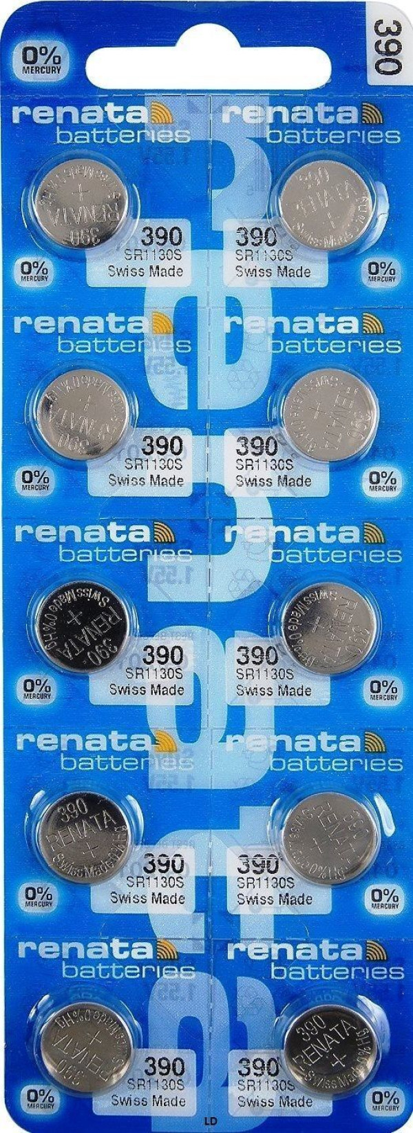 Renata baterija 390 1,55V Srebro oksid dugme baterija za SAT, Pakovanje 1kom - Слика 2