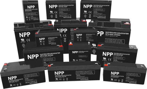 NPP NP12V-9Ah-T1, AGM BATTERY, C20=9AH, T1, 151x65x94x100, 2,5KG, BLACK - Слика 2