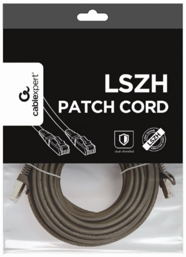PP6A-LSZHCU-BK-30M Gembird Mrezni kabl, SFTP CAT.6A BAKARNI LSZH Patch cord 30m Black - Слика 3