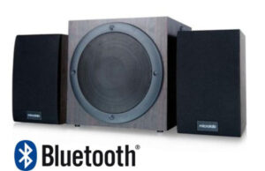 Microlab TMN-1/2.1 BT Aktivni drveni zvucnici 2.1 sistem 32W RMS (9W*2+14W) BLUETOOTH 3,5mm