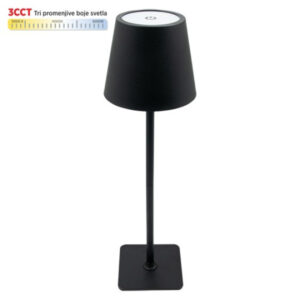 MIT.EL Stona lampa M6002-C CRNA 2W IP20 LED TOUCH dimmable + 3CCT 3000-6000K DC5V LED