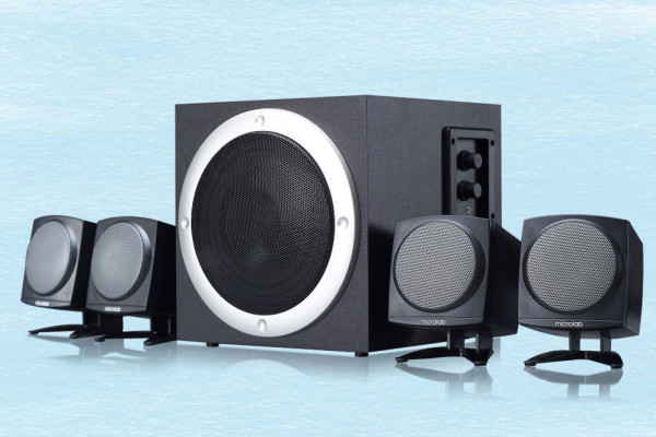 Microlab TMN-3/4.1 Aktivni drveni zvucnici 4.1 sistem 32W RMS (12W+7W*2+3W*2) 3,5mm - Слика 6
