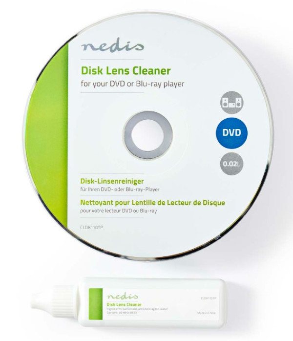 NEDIS CLDK110TP Disk za ciscenje BluRay Player i DVD plejera 20ml