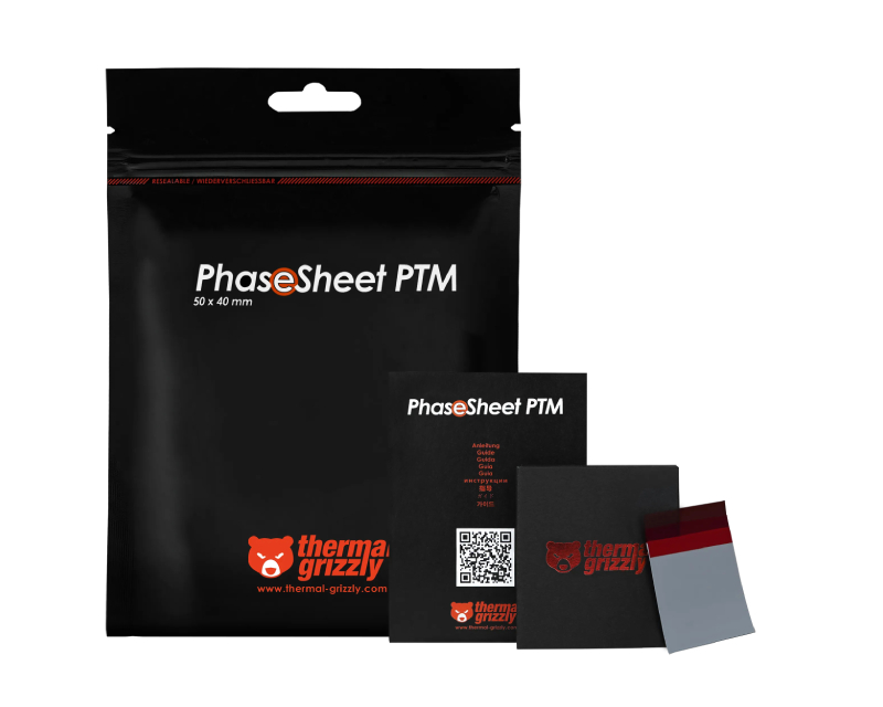 THERMAL GRIZZLY TG PhaseSheet PTM - 50x 40x 0,2mm termal pad (TG-PS-50-40) - Слика 5
