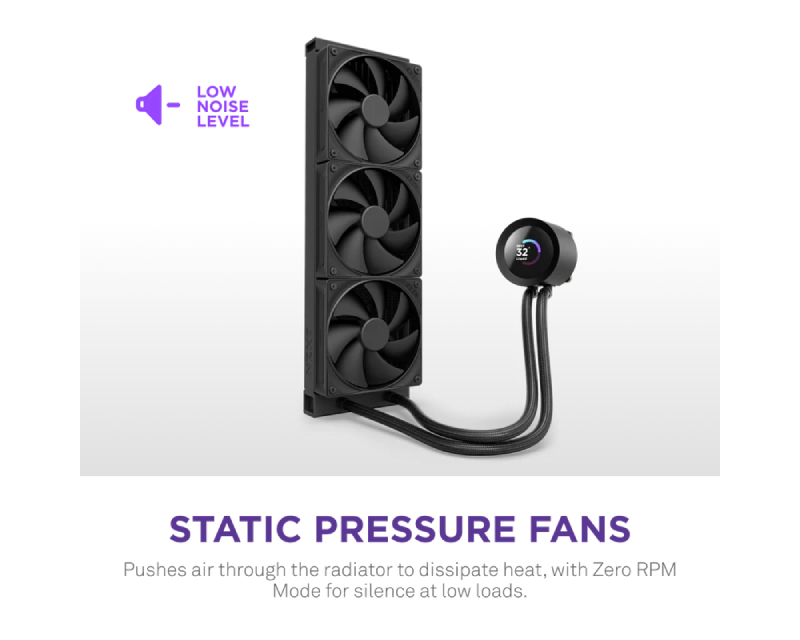 NZXT Kraken Plus 360 V2 vodeno hlađenje crno (RL-KN360-B2) - Слика 7