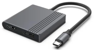 A-CM-HDMIFDPF-01 Gembird USB C-type muski na HDMI + DisplayPort zenski adapter