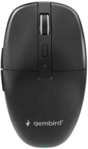MUSW2-6B-0 Gembird Bezicni mis 2,4GHz+ Bluetooth opticki 800-1600Dpi 6-tastera crni 110mm