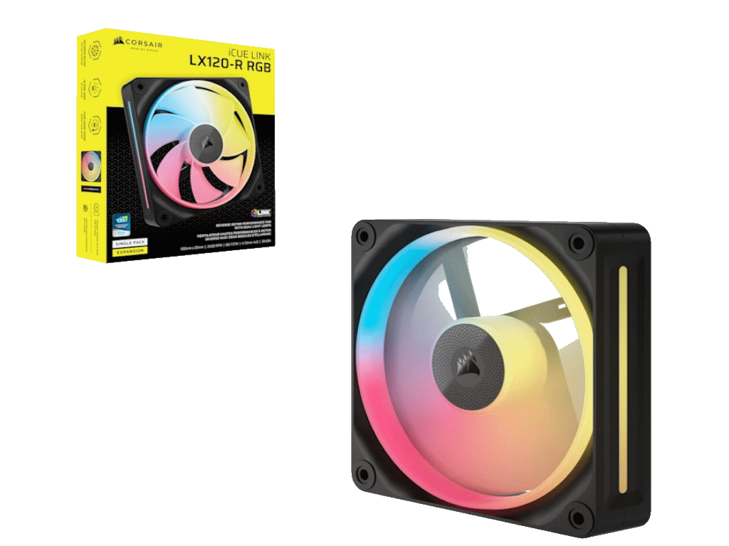 Kuler za PC CORSAIR iCUE LINK LX120-R/RGB/120mm/single fan/crna - Слика 4