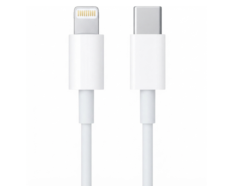 E-GREEN Kabl USB tip C na iPhone Lighting 5,6,7 3 A, 1m beli